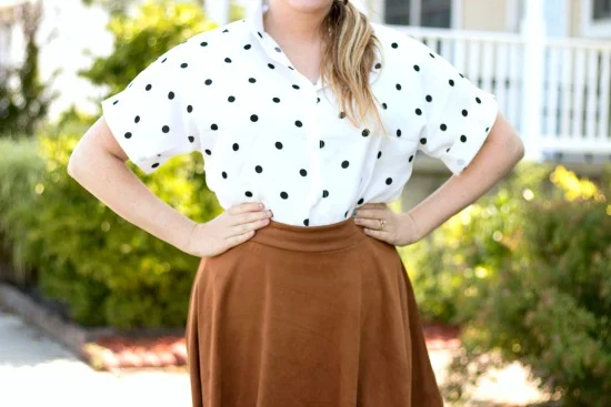 Romwe Polka Dot Blouse-3.jpg